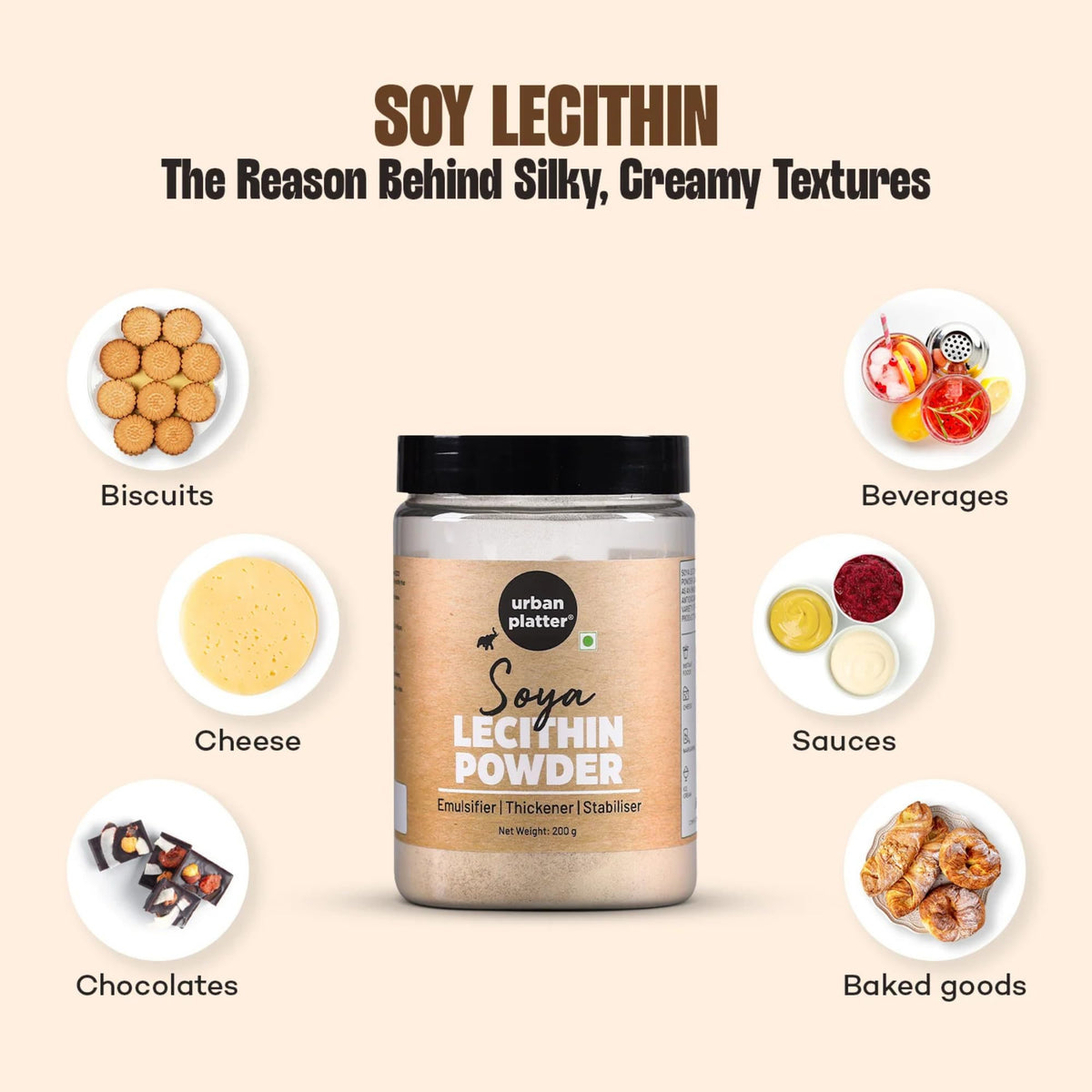 Urban Platter Soya Lecithin Powder Natural Emulsifier - 200g - image 6