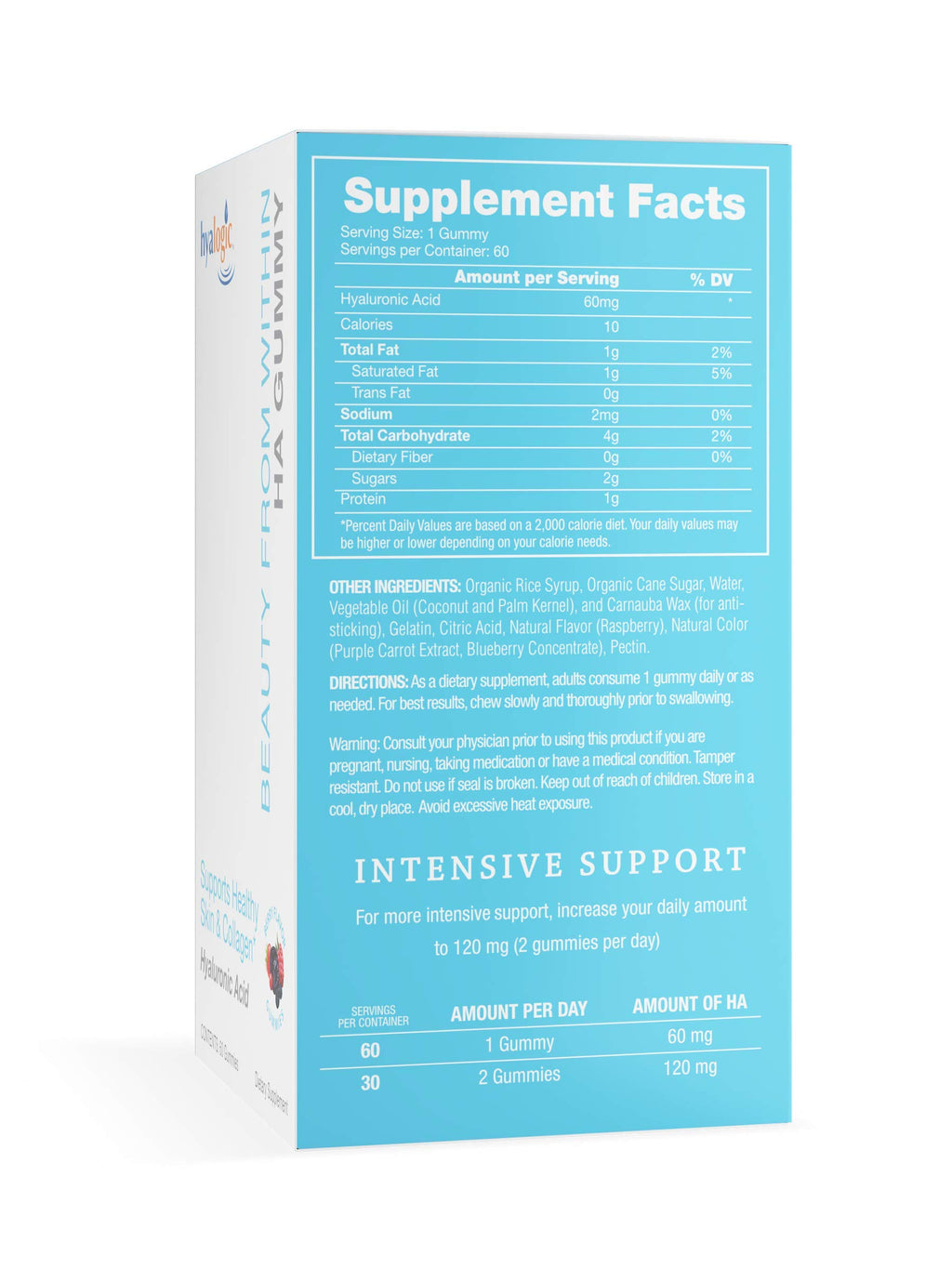 Hyalogic Beauty from Within Hyaluronic Acid Gummies - 60 Gummies - image 4
