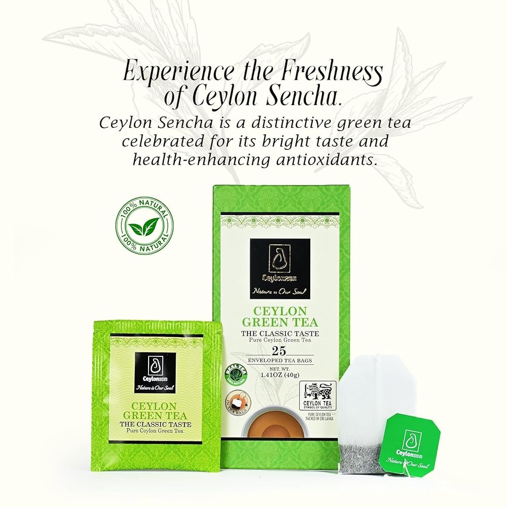 CEYLONZON Ceylon Green Tea Bags
