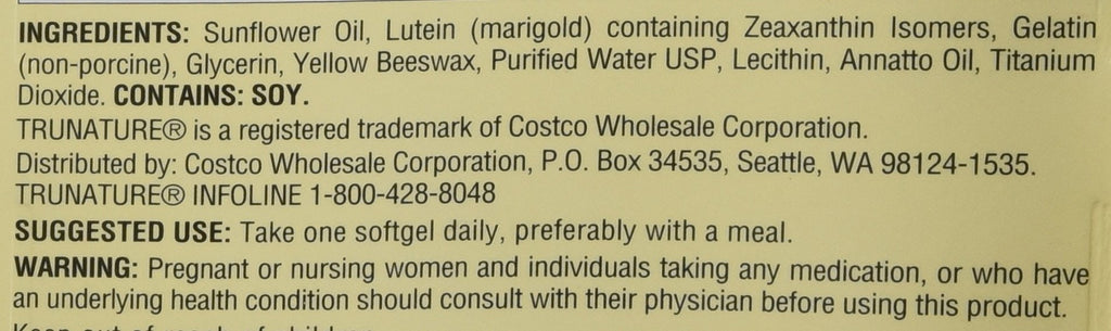 TruNature Vision Complex with Lutein & Zeaxanthin - 280 Softgels - image 4