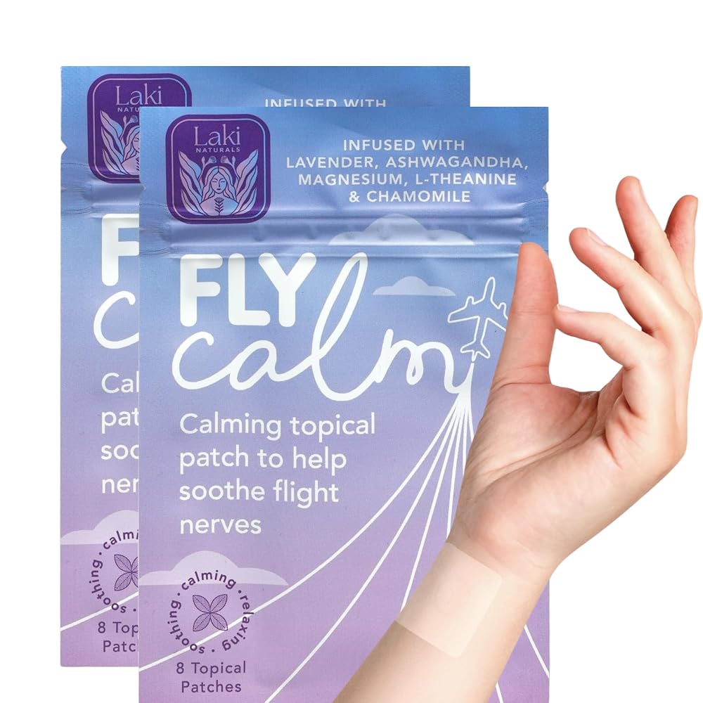 Laki Naturals Fly Calm Patch Fear of Flying Relief - 16 Count