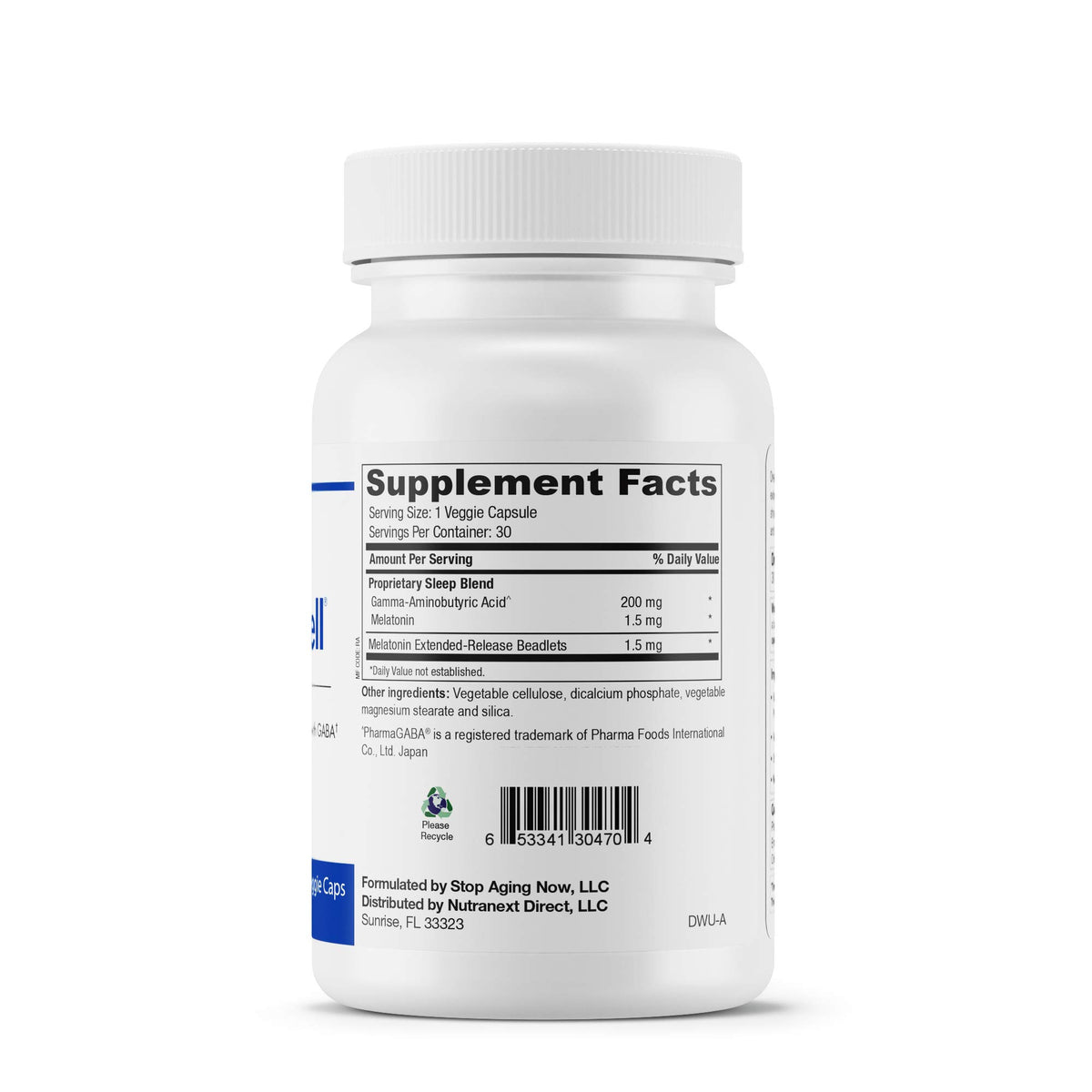 Stop Aging Now DreamWell Ultra Melatonin Sleep Support - 30 Vegetarian Capsules - image 2