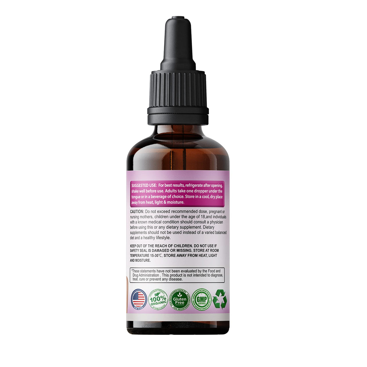 SMS Feminizer Pueraria Mirifica Drops Herbal Extract - 2 Fl Oz - image 3