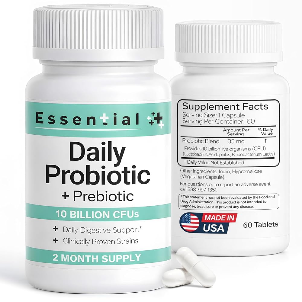 Brookfield Pharmaceuticals Essential Daily Probiotic for Men