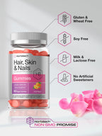 Horbäach Hair Skin and Nails Gummies with Biotin - 100 Count - image 5