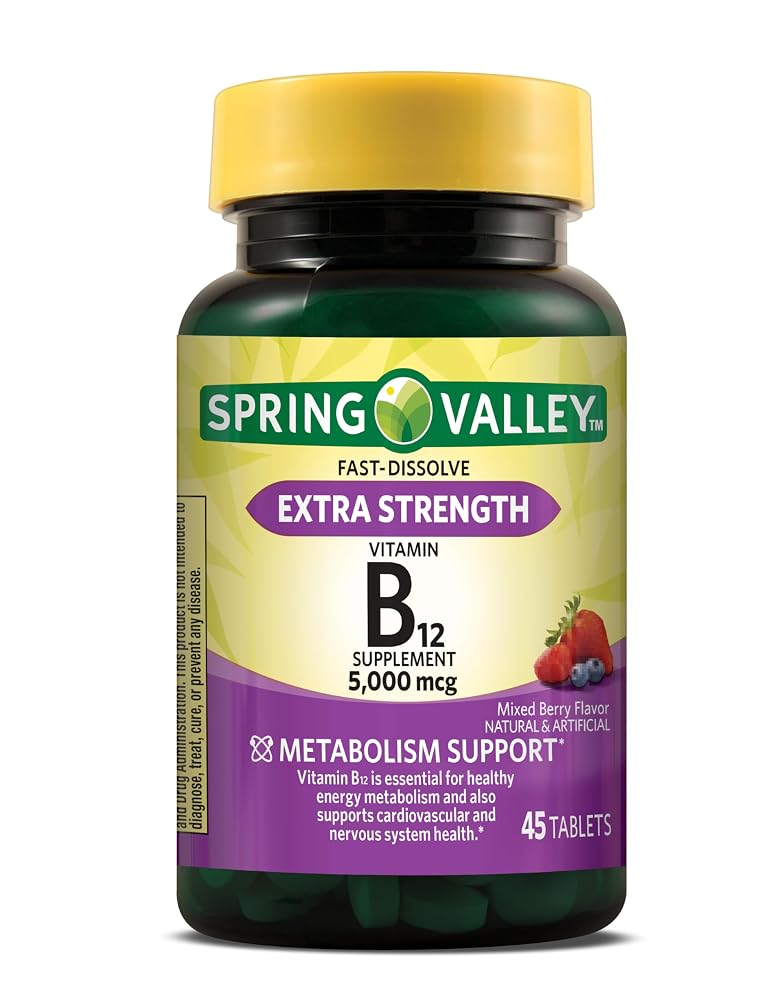 Spring Valley B12 5000mcg Methylcobalamin Sublingual Tablets - 45 Count - image 2