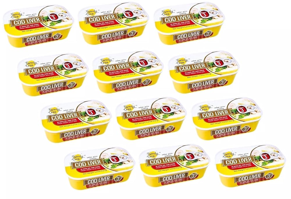 Family Tree Icelandic Wild Caught Cod Liver in Own Oil - 12 Pack - image 2