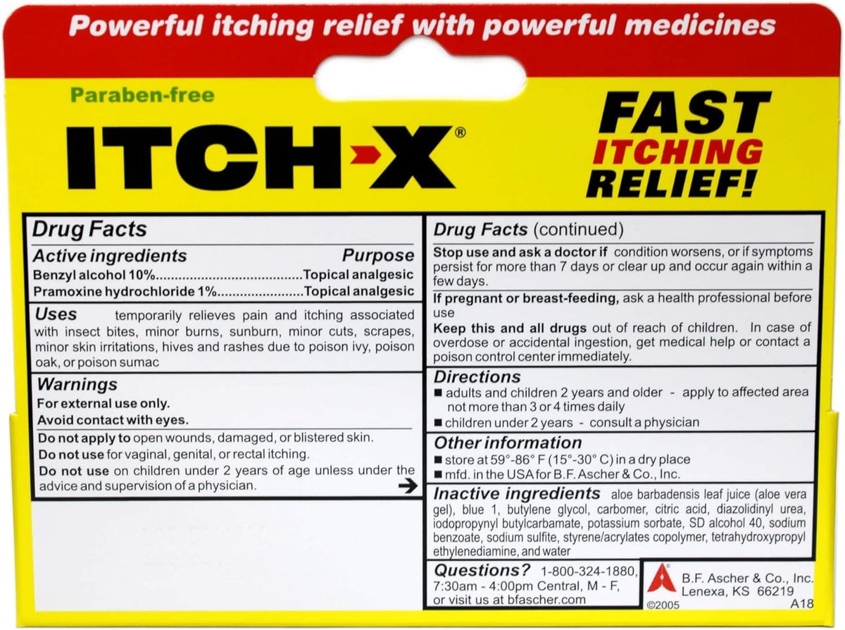 Itch-X Anti-Itch Gel with Aloe Vera - 1.25 oz (Pack of 2) - image 4