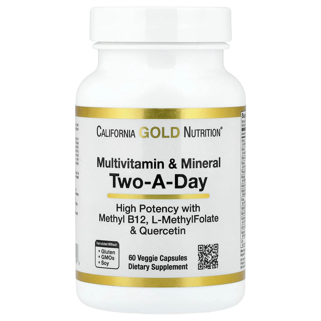 California Gold Nutrition Multivitamin & Mineral Two-A-Day - 60 Capsules