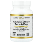 California Gold Nutrition Multivitamin & Mineral Two-A-Day - 60 Capsules