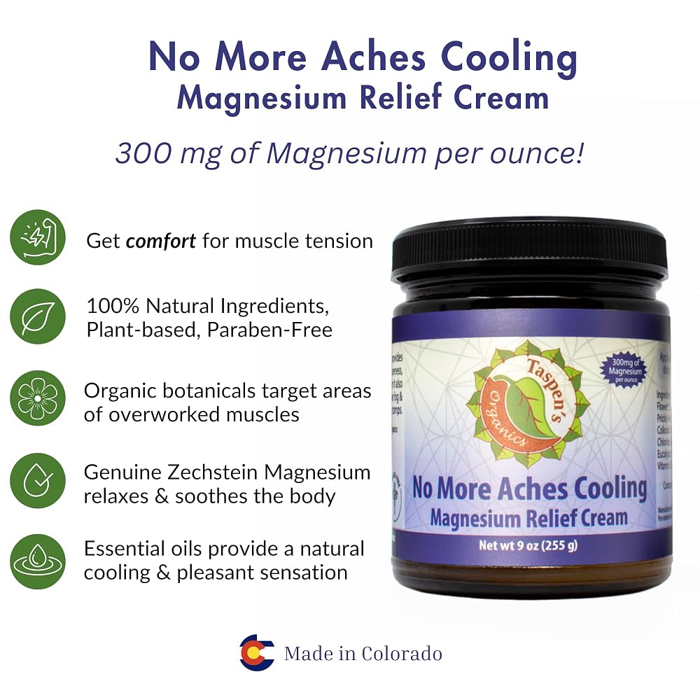 Taspen's Organics Taspen’s Organics Magnesium No More Aches Cooling