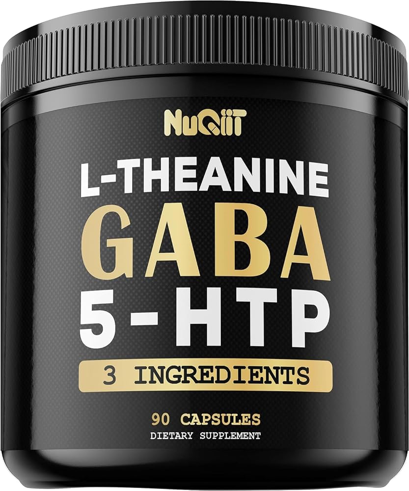 NUQIIT 3in1 GABA L-Theanine 5-HTP Brain Support - 90 Capsules