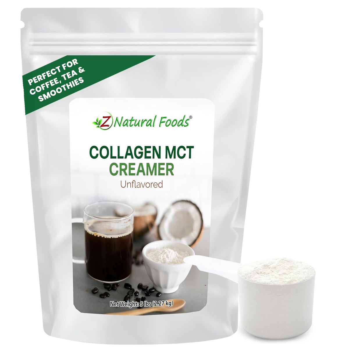 Z Natural Foods Collagen MCT Oil Creamer Powder - Keto & Paleo