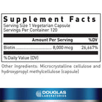 Douglas Laboratories Biotin 8 mg - 120 Capsules - image 2