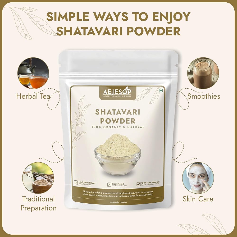 AEJESOP Shatavari Powder - 7 oz (200g) - image 4