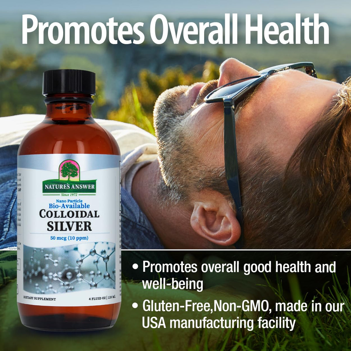 Nature's Answer Colloidal Silver Liquid 10 PPM - 4 fl. oz - image 4