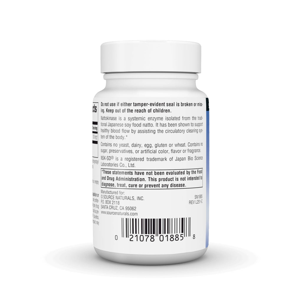 Source Naturals Nattokinase 100mg