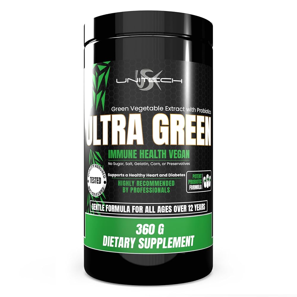 USK Ultra Green Powder Probiotic Digestive Support - 16 Oz
