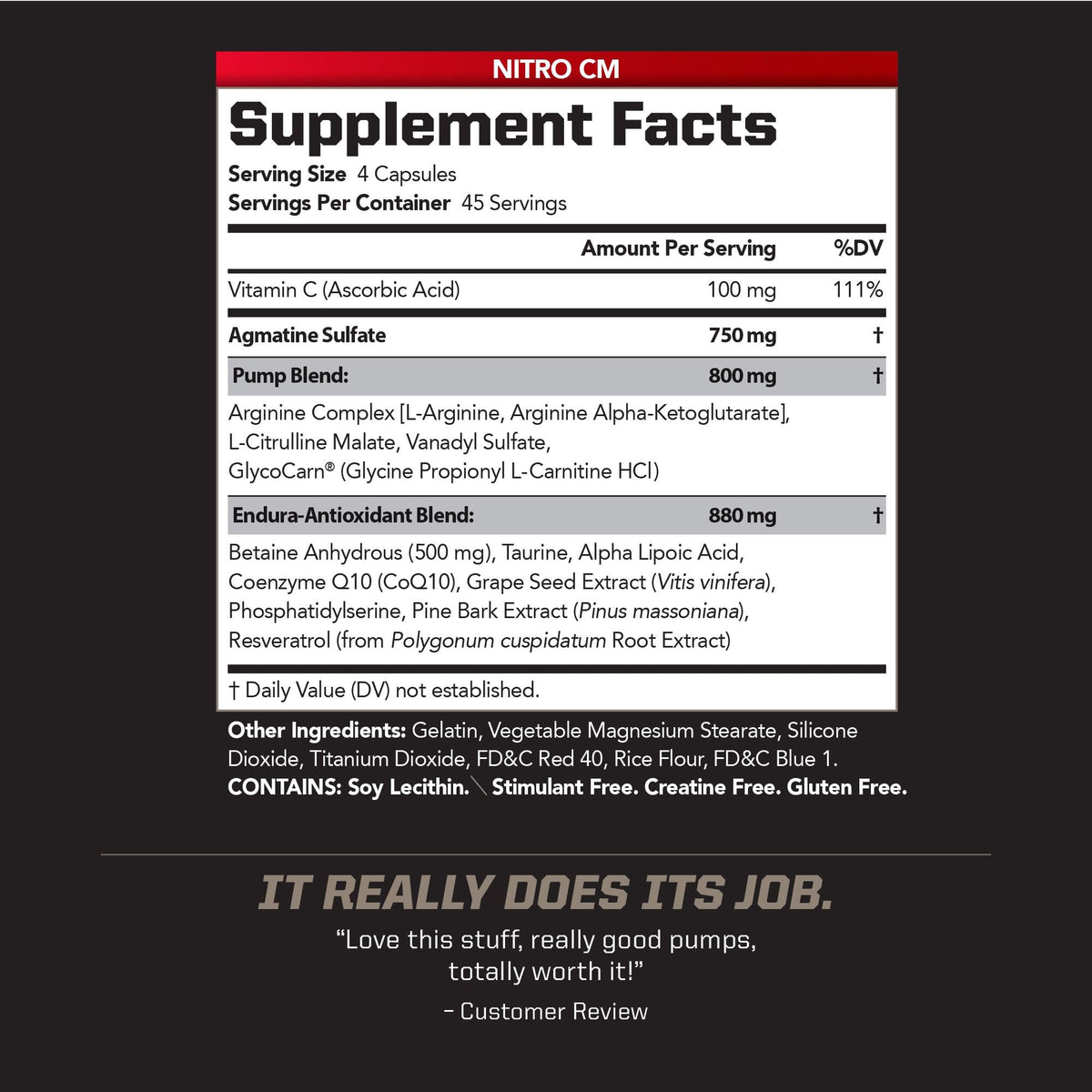 PMD Sports Nitro CM Nitric Oxide - 90 Capsules