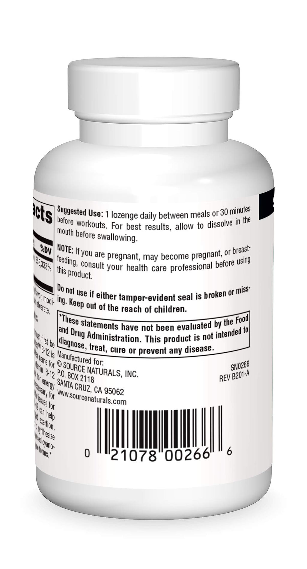 Source Naturals Dibencozide Coenzymated B-12 - 120 Lozenges - image 2