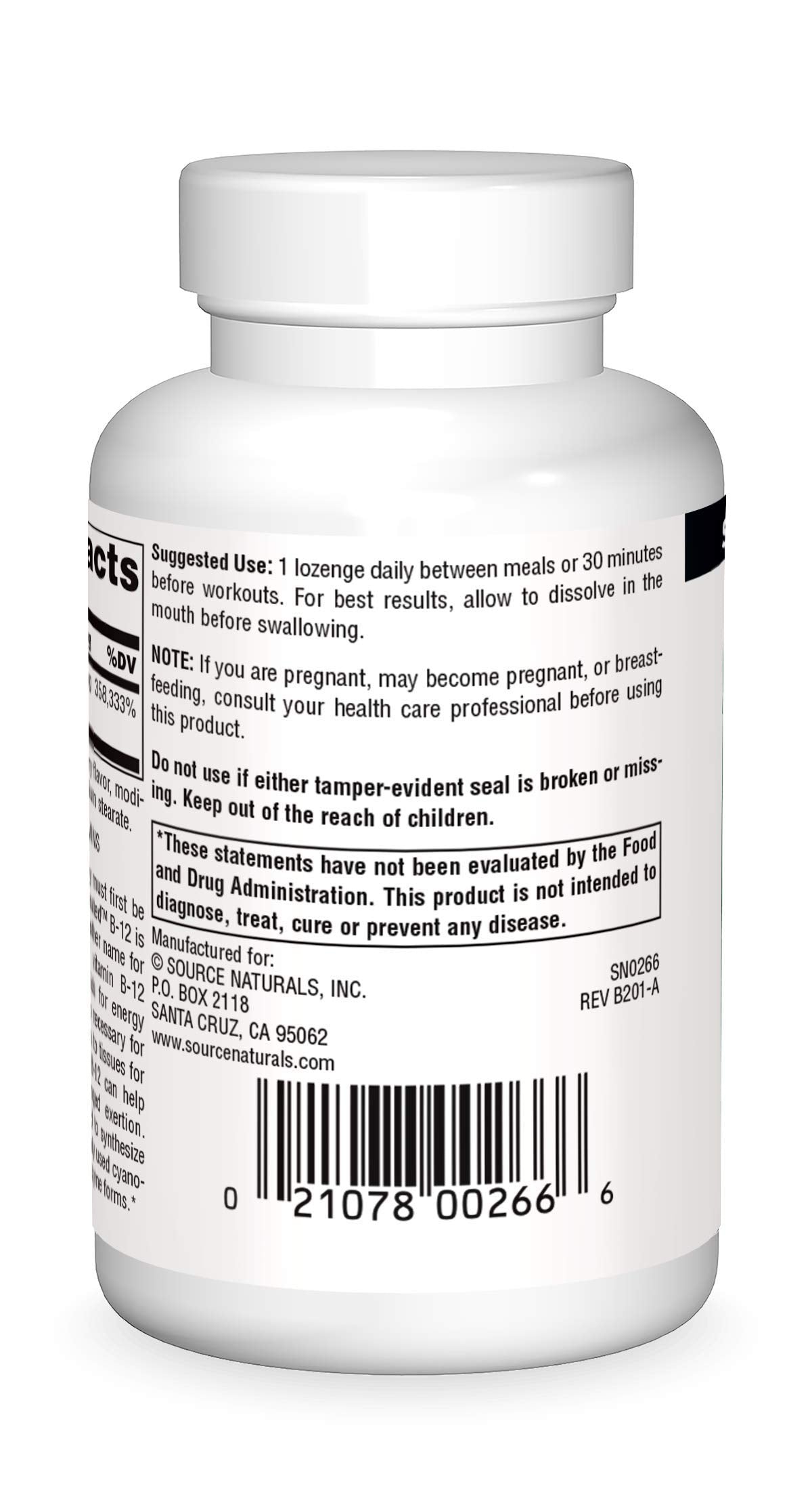 Source Naturals Dibencozide Coenzymated B-12 - 120 Lozenges - image 2