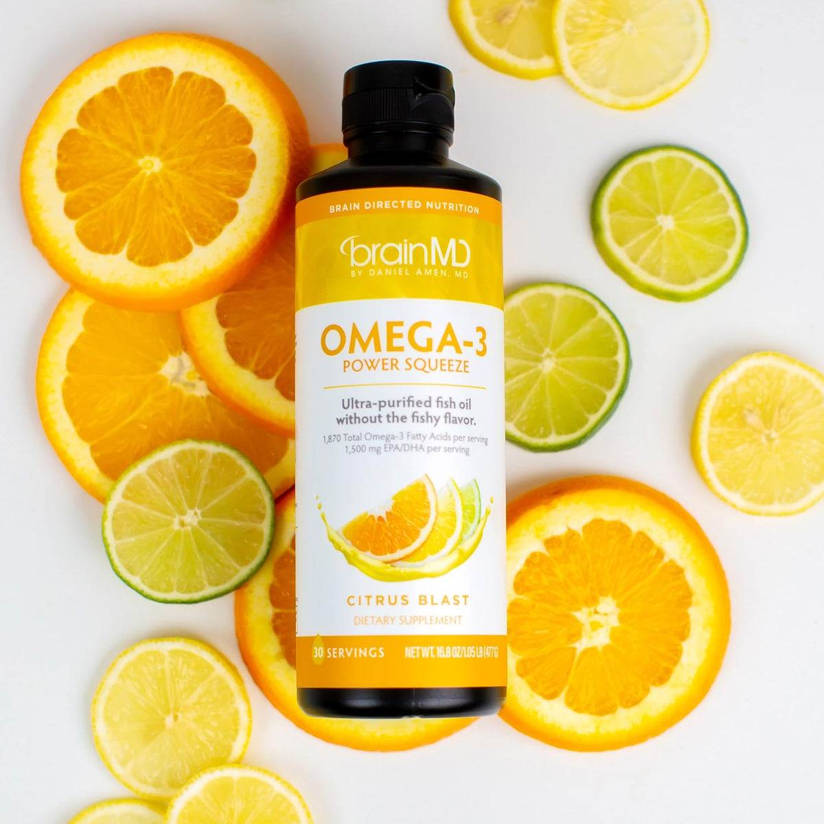 BrainMD Omega-3 Power Squeeze Citrus Blast Fish Oil - 16.8 Fl Oz - image 3
