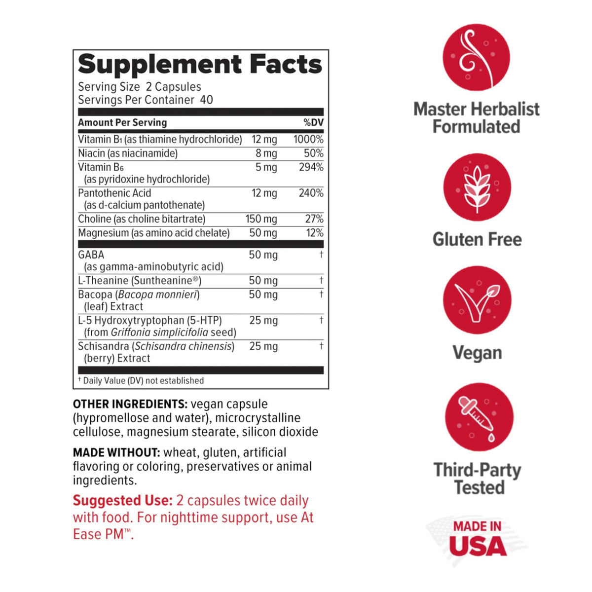 Redd Remedies At Ease Daytime Tablet - 80 Count - image 2