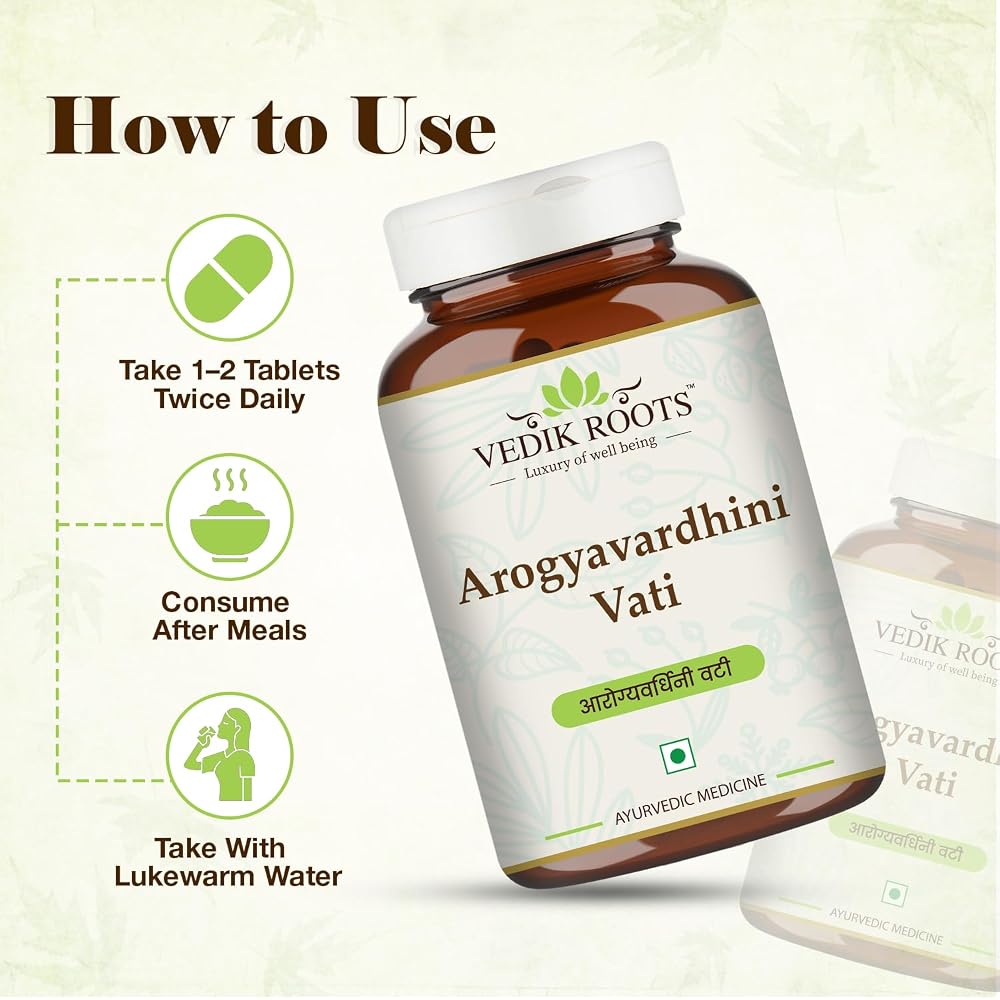 VEDIKROOTS Arogyavardhini Vati Liver Support Tablets - 120 Tablets - image 5