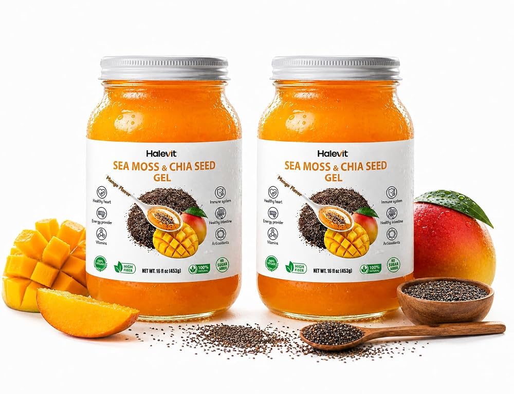 Halevit Sea Moss Gel with Ground Chia Seeds
