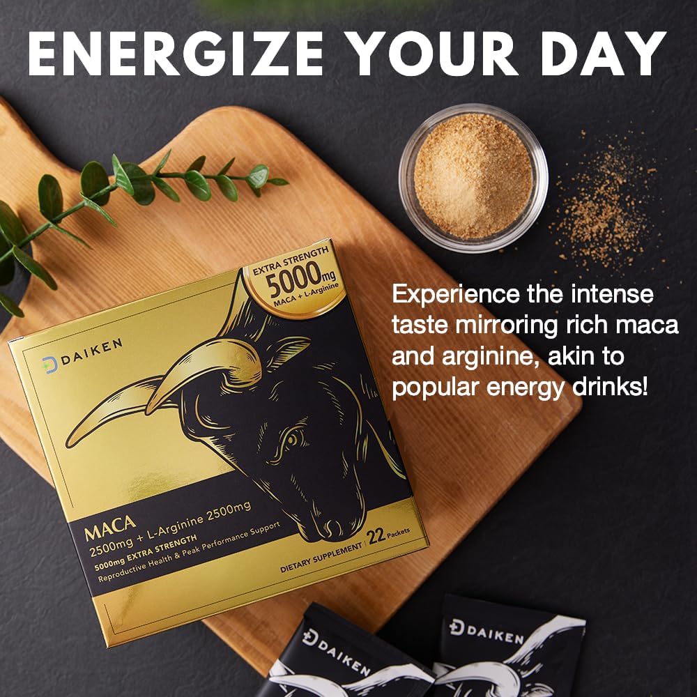 DAIKEN Organic Peruvian Maca Root Powder with L-Arginine - 5.75 oz - image 7