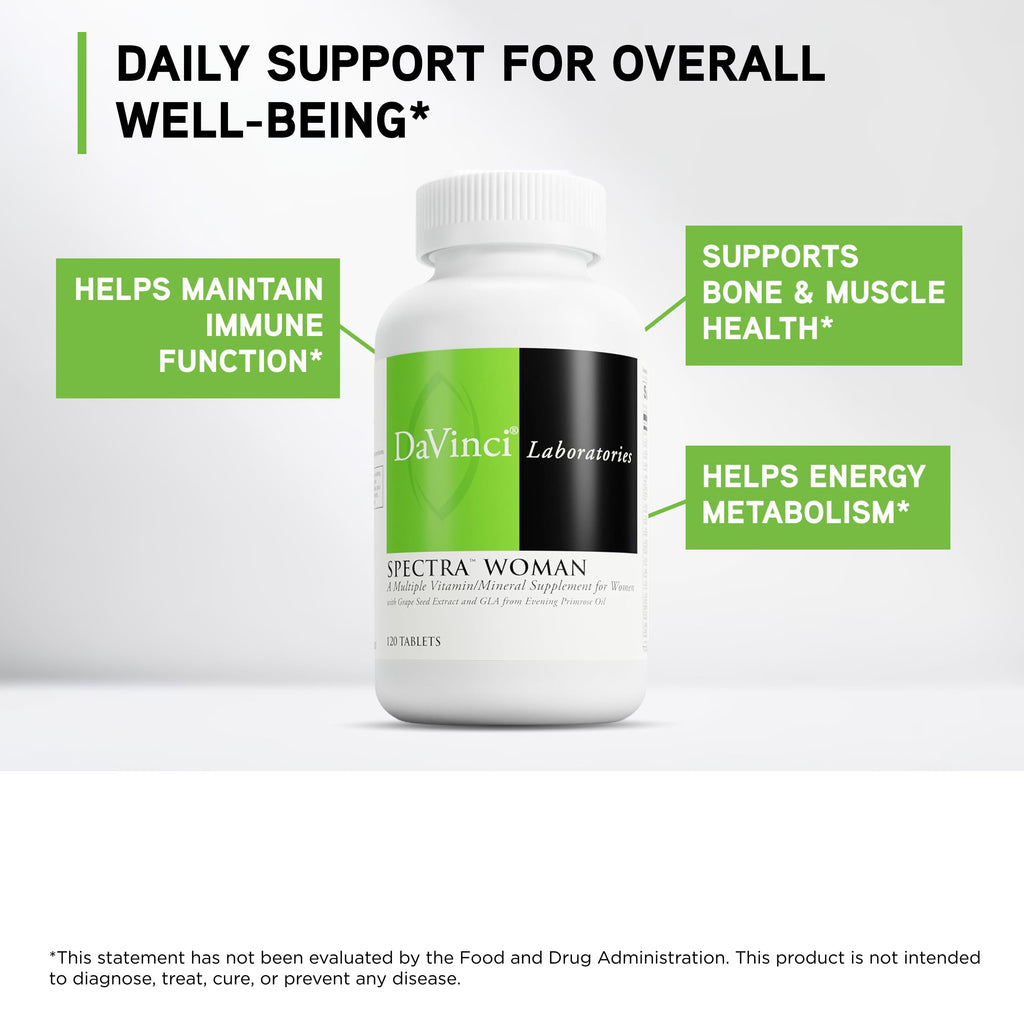DAVINCI Labs Spectra Woman Multivitamin - 120 Tablets - image 3