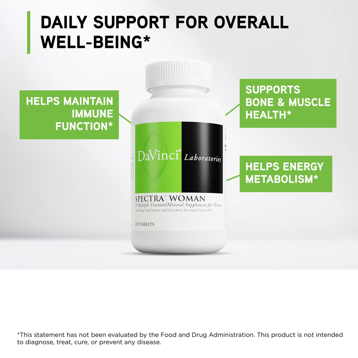 DAVINCI Labs Spectra Woman Multivitamin - 120 Tablets - image 3