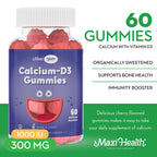 Maxi Health Calcium Gummies with Vitamin D3 - 60 Count - image 2