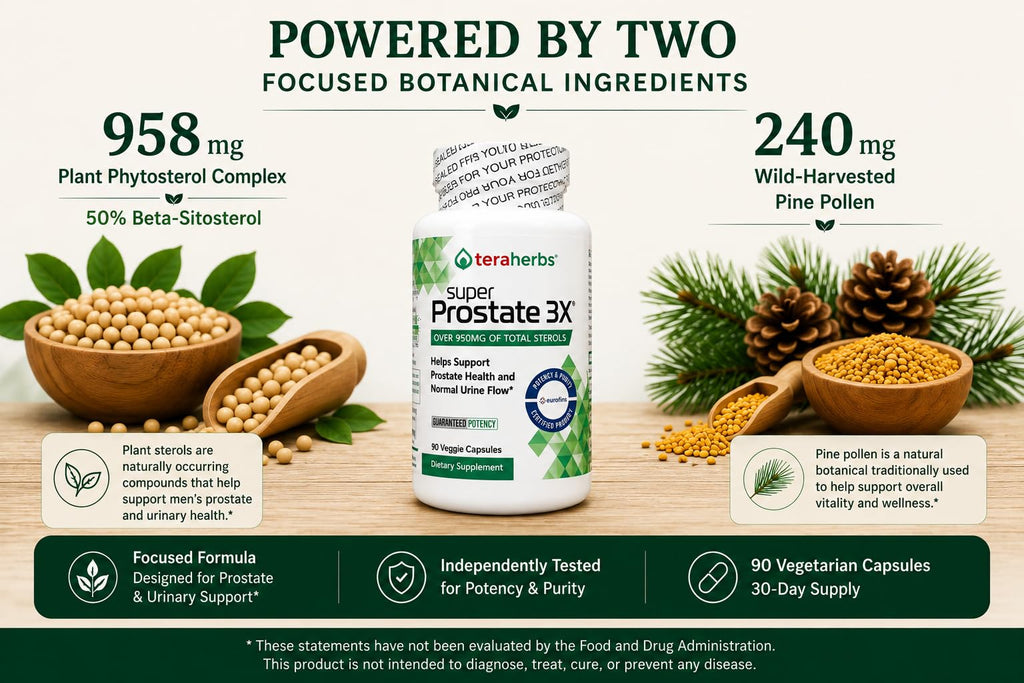 teraherbs Super Prostate 3X Herbal Supplement - 90 Vegetarian Capsules - image 3