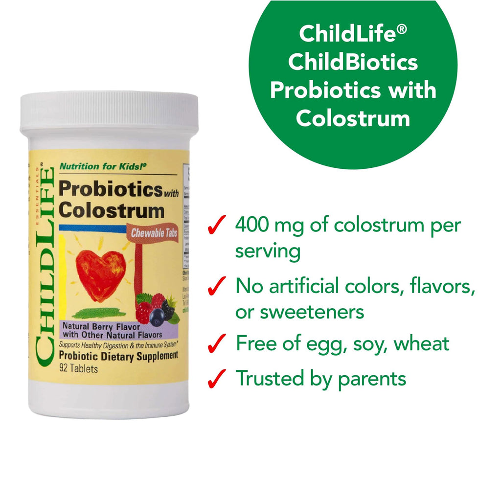 ChildLife Essentials ChildBiotics with Colostrum - 184 Tablets - image 6