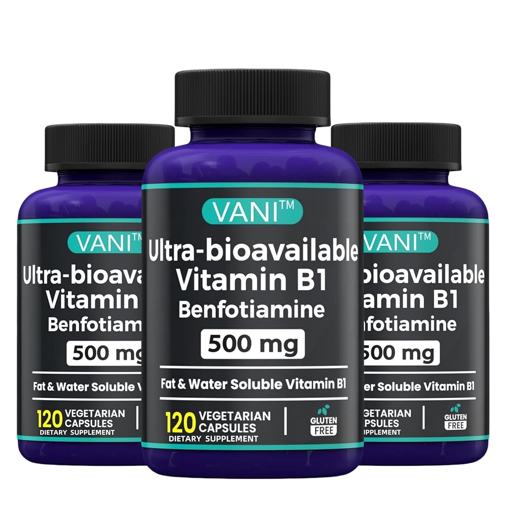 VANI 2 in 1 Enhanced Formula: Vitamin B1 with Benfotiamine 500mg