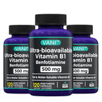 VANI Vitamin B1 with Benfotiamine 500mg - 120 Capsules