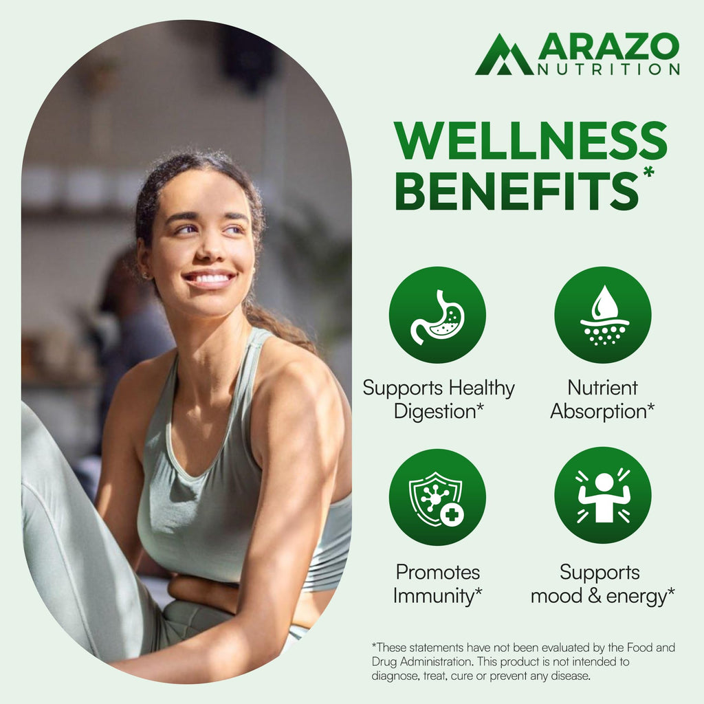 Arazo Nutrition Probiotic 40 Billion CFU - 60 Capsules - image 3