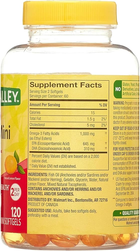 LightSpring Omega-3 Mini Fish Oil Softgels 1000 mg - 120 Softgels - image 3