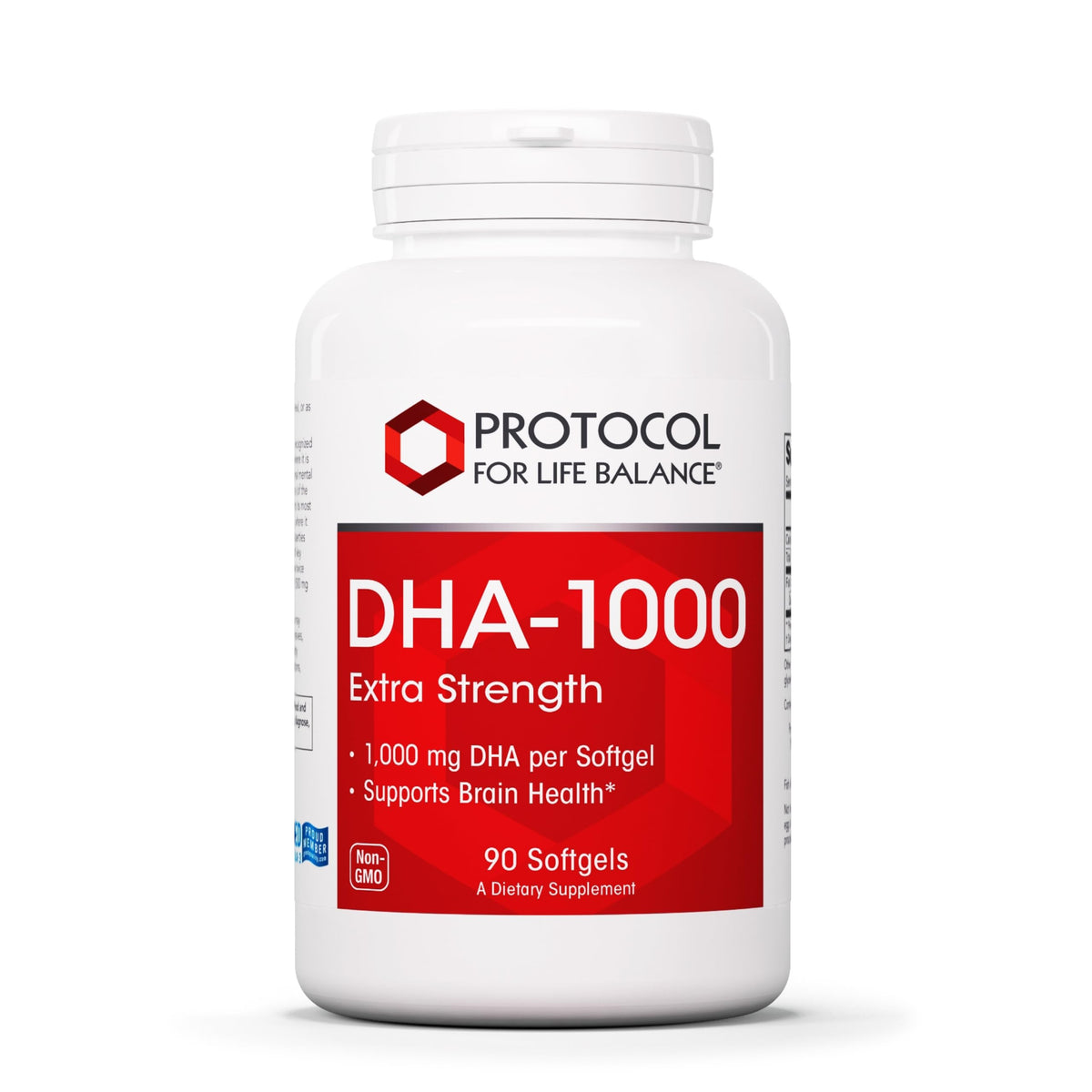 Protocol for Life Balance DHA-1,000 Fish Oil Brain Health - 90 Softgels