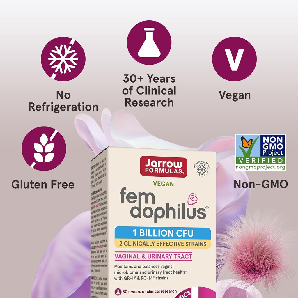 Jarrow Formulas Fem-Dophilus Probiotic - 1 Billion - 60 Capsules - image 5