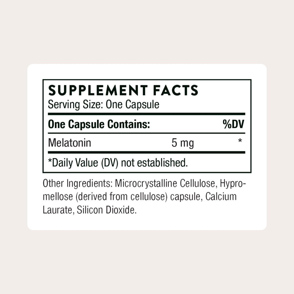 THORNE Melaton-3 5 mg Melatonin Supplement - 60 Capsules - image 2