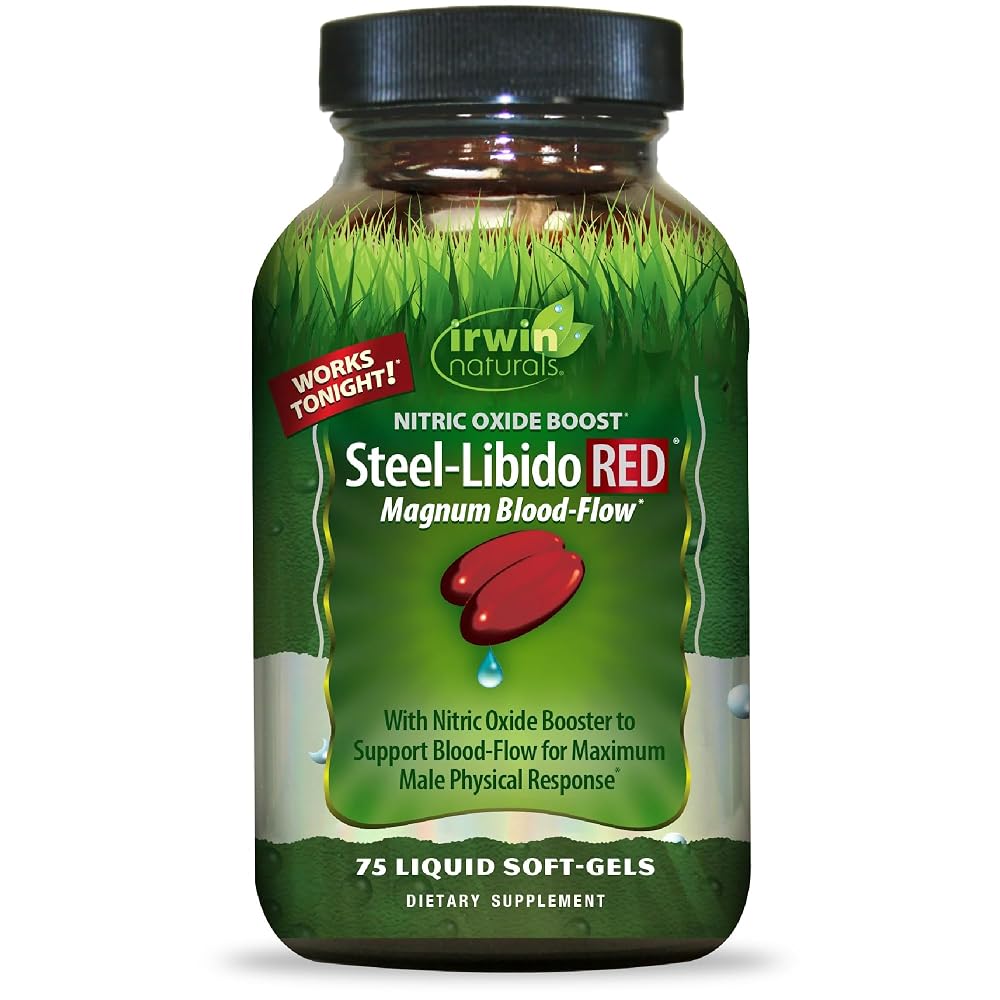 Irwin Naturals Steel-Libido RED Magnum Blood-Flow Support - 75 Softgels
