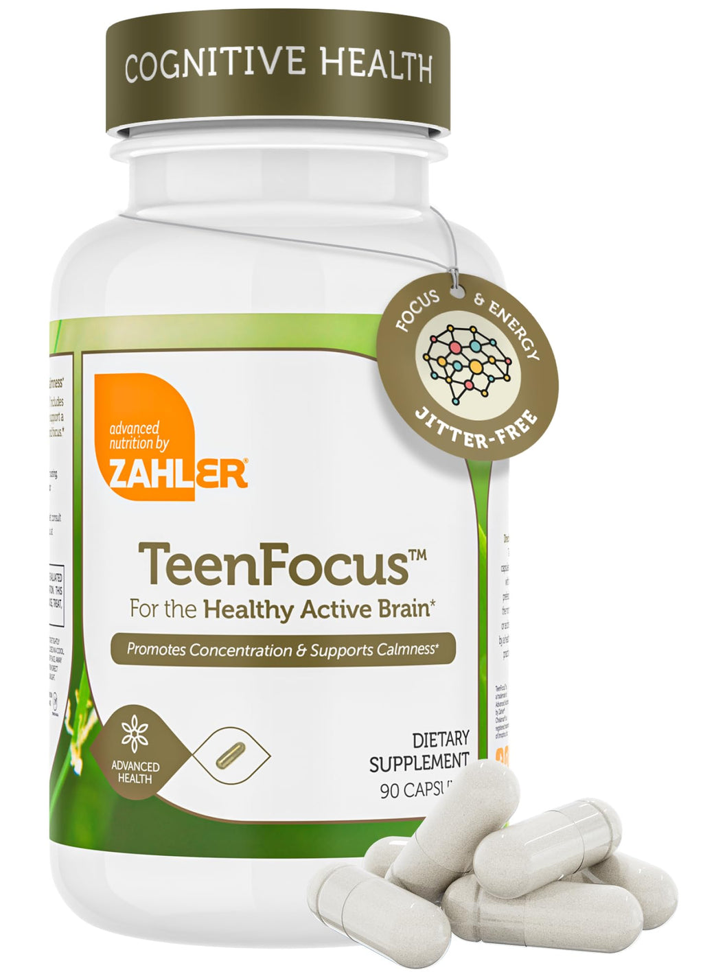 Zahler TeenFocus Advanced Formula for Focus & Concentration - 90 Capsules