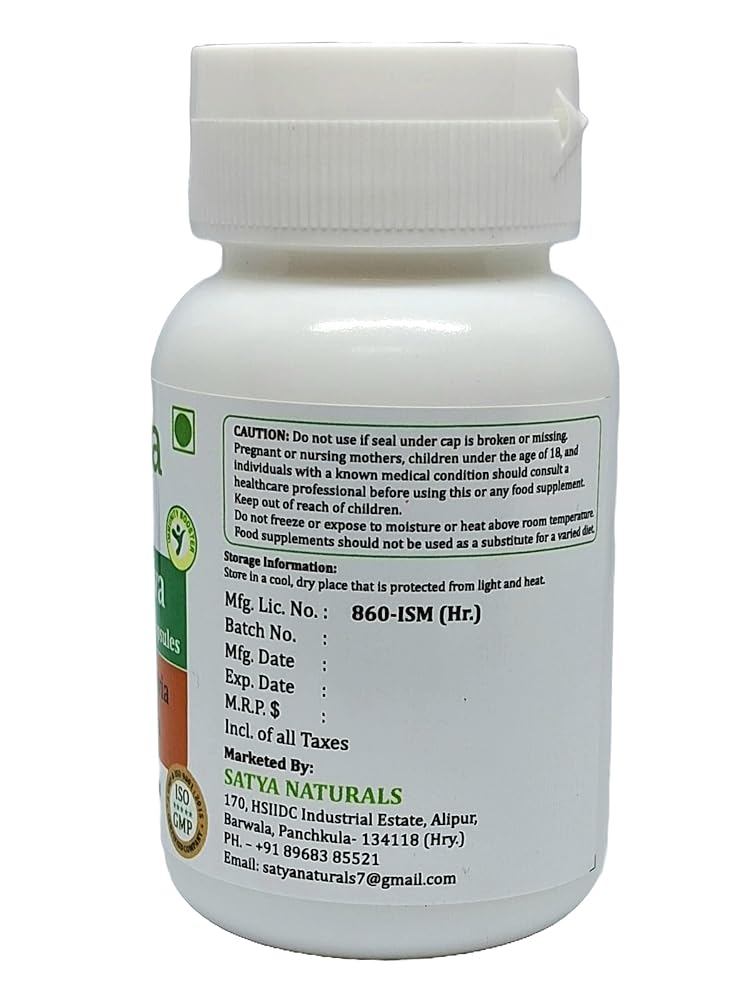 Satya Naturals Punarnava Forte Capsules 500 mg. 60 Veg. Capsule