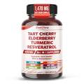 PeakPury Tart Cherry 1470mg Complex with Elderberry & Turmeric - 150 Capsules