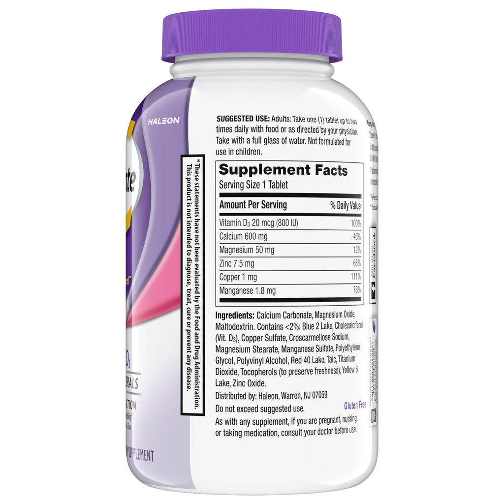 Caltrate 600 Plus D3 Plus Minerals Calcium and Vitamin D Supplement