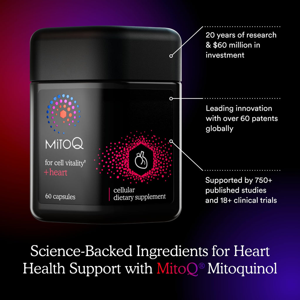 MitoQ +Heart Advanced CoQ10 Magnesium Heart Health Supplement - 60 Capsules - image 4