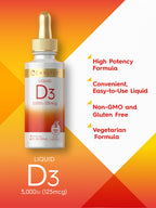 Carlyle Liquid Vitamin D3 5000 IU - 2 fl oz - image 4