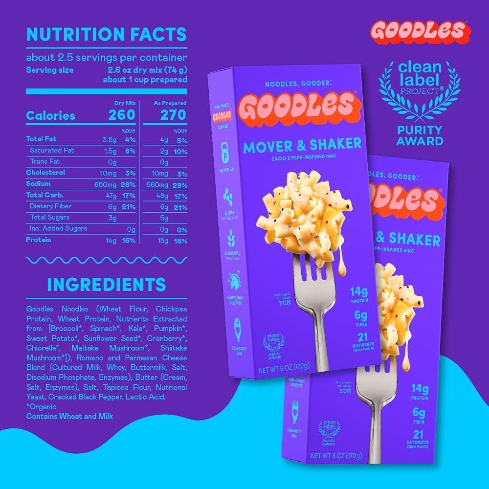 Goodles Mover & Shaker Mac & Cheese - 4 Pack, 6oz Each - image 2